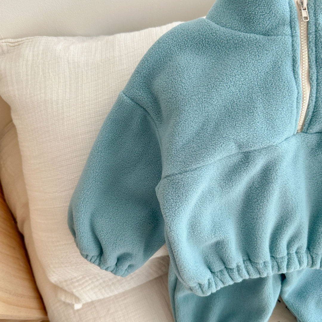 【73-130】ハーフジップカラーセットアップ