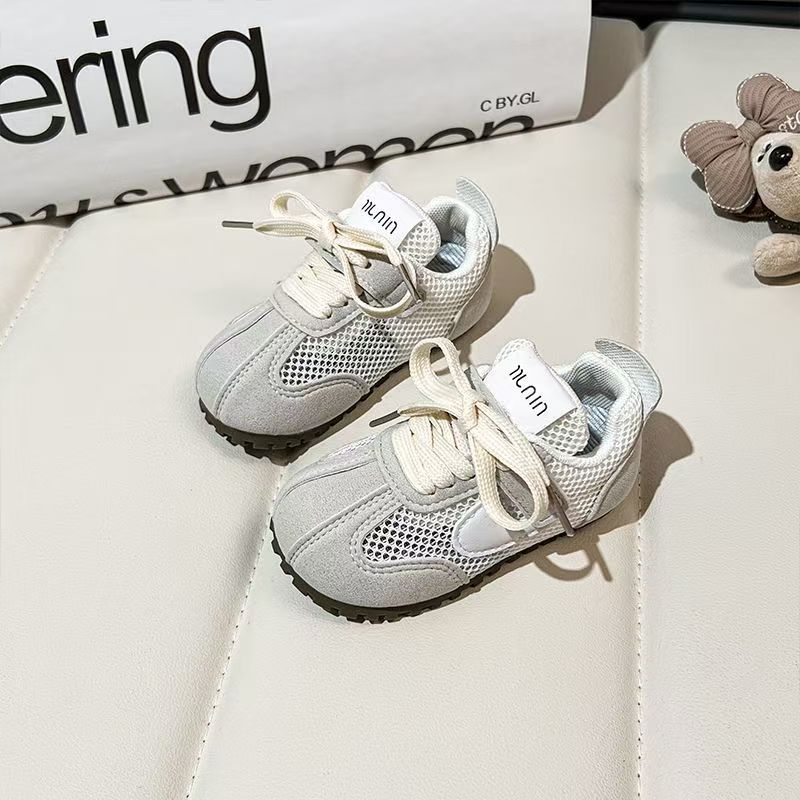 【12.0-17.5】くすみカラーメッシュスニーカー