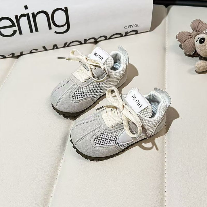 【12.0-17.5】くすみカラーメッシュスニーカー