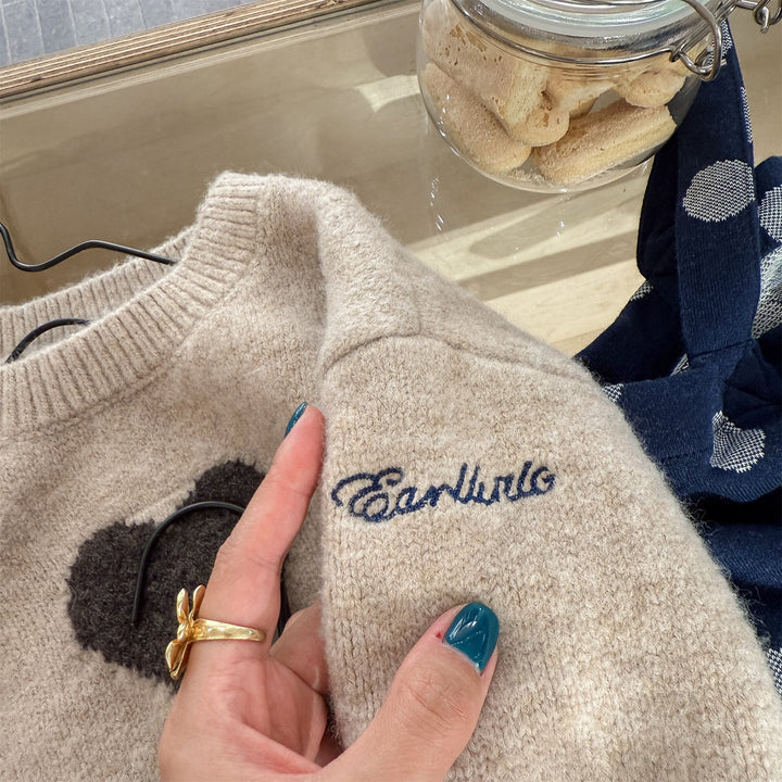 【80-130】フロントハートニットトップス