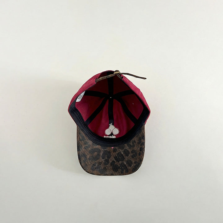 【52-54cm】レオパード柄キャップ