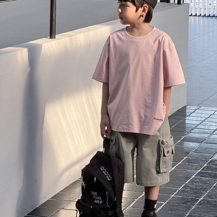 【90-150】バックタグデザインTシャツ