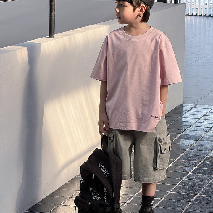 【90-150】バックタグデザインTシャツ