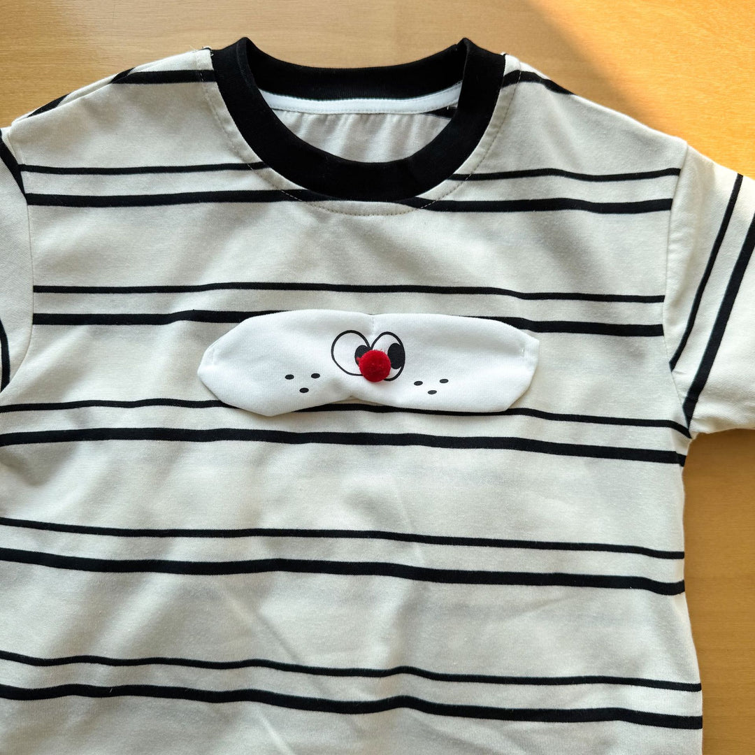 【80-150】フロントワッペンTシャツワンピース
