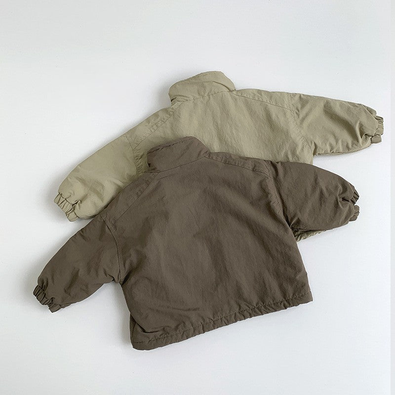 【80-130】裏フリースハーフジッププルオーバー