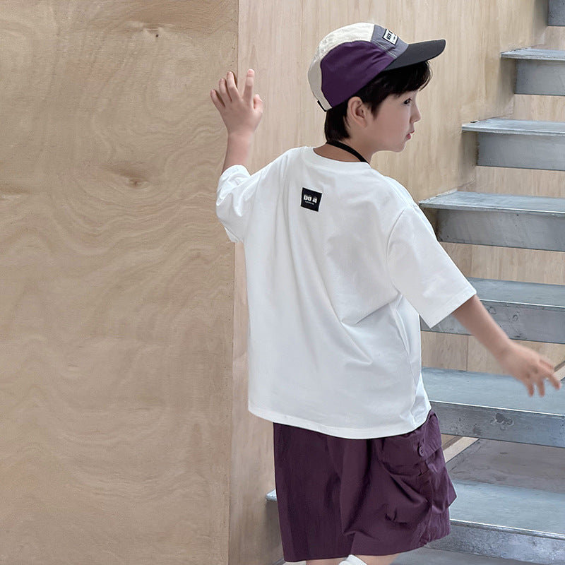 【90-150】バックタグデザインTシャツ
