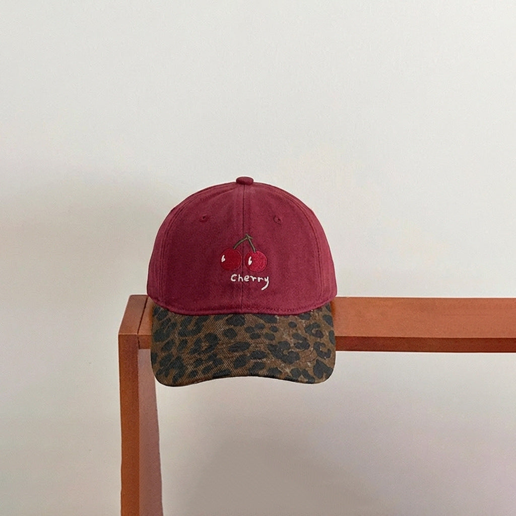 【52-54cm】レオパード柄キャップ