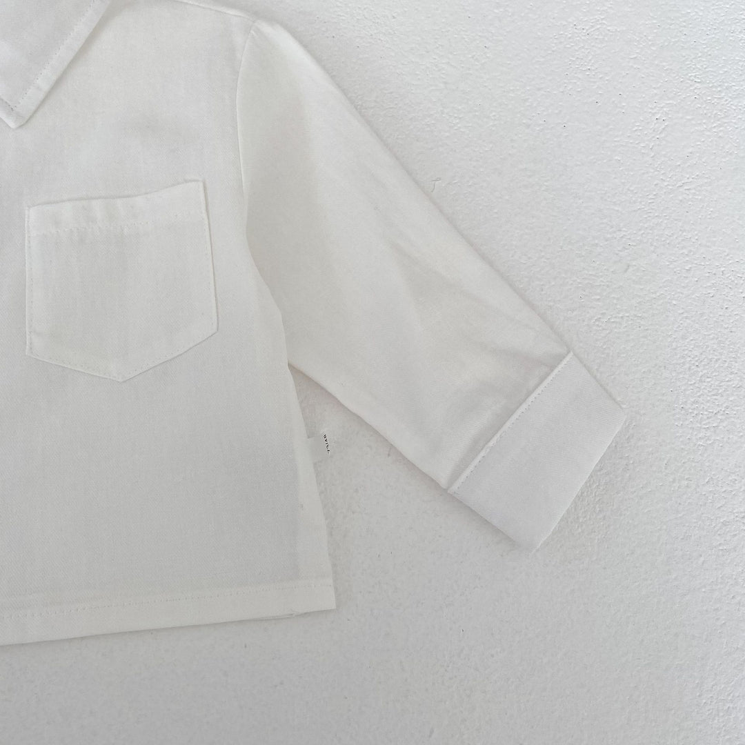 【73-110】シンプル長袖シャツ