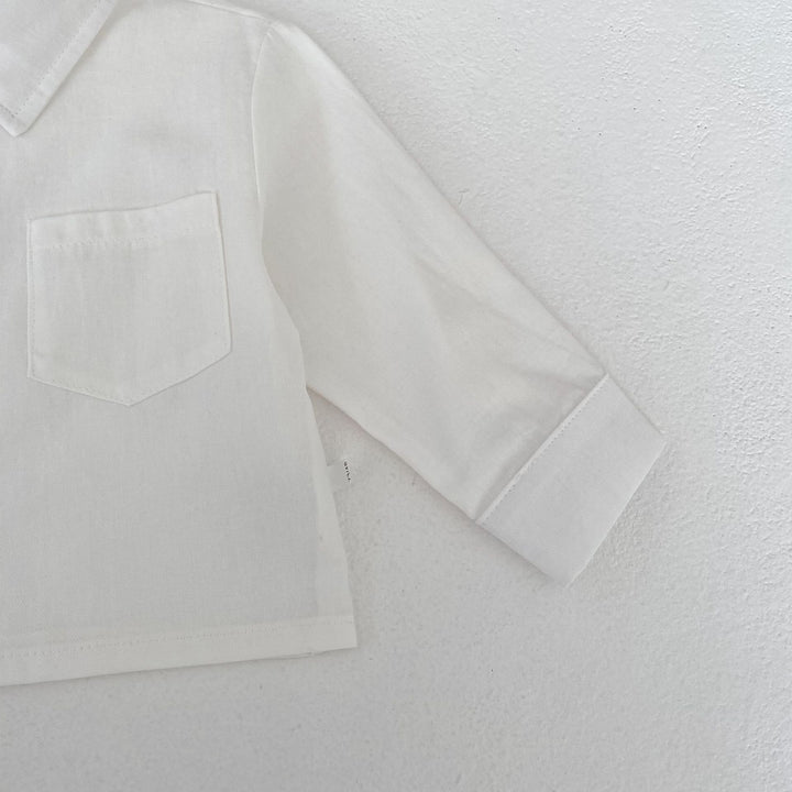 【73-110】シンプル長袖シャツ