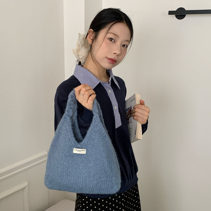 あったかニットバッグ