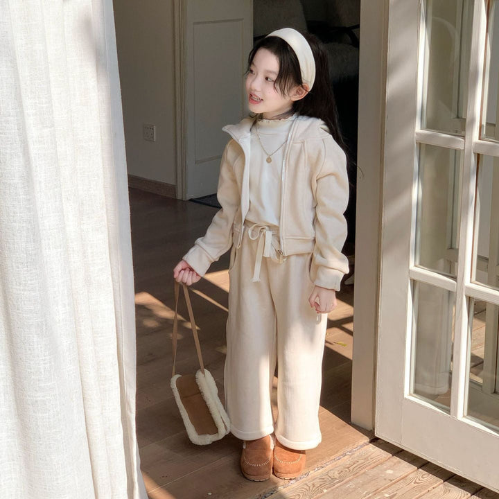 【90-140】フード付きあったかセットアップ