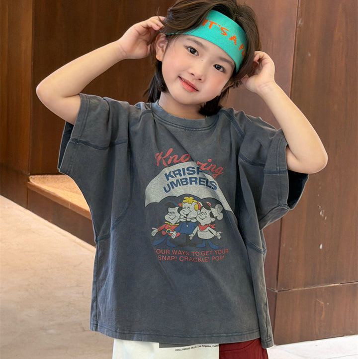 【90-150】イラストデザインTシャツ
