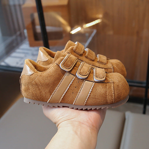 【14.5-20.5】ラインデザインベルクロスニーカー