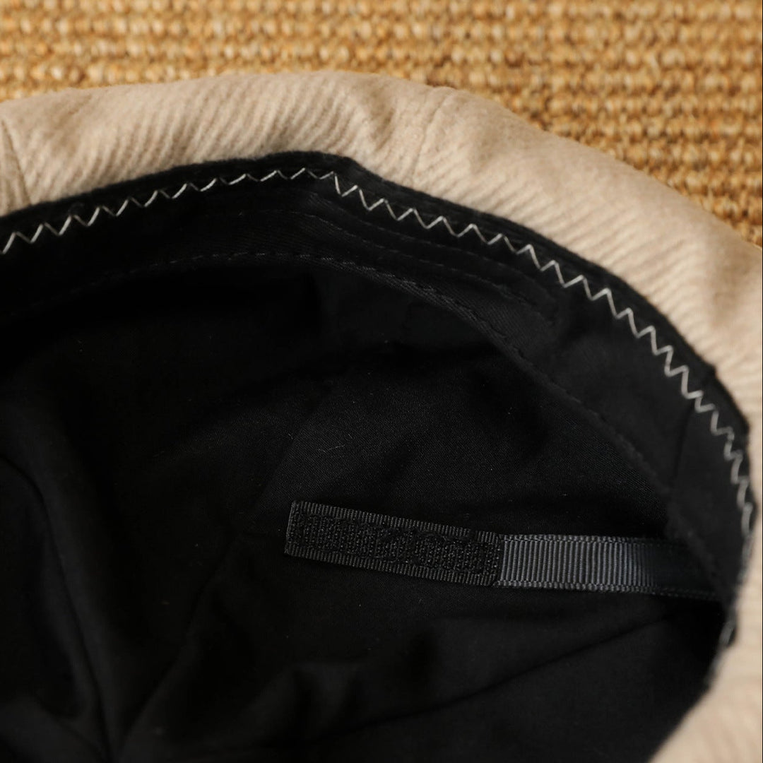 【55-59cm】ワンポイントワッペンベレー帽