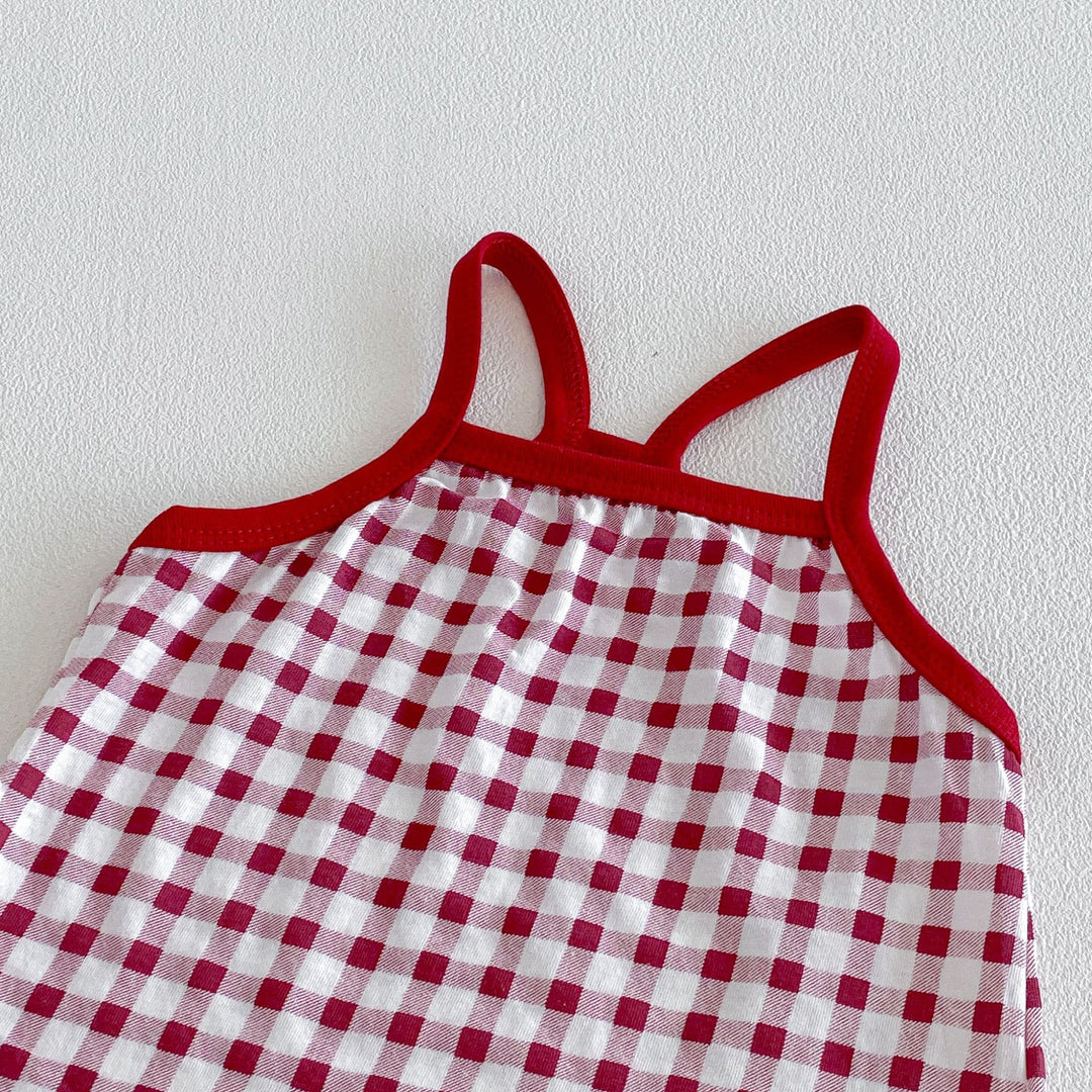 【73-110】キャミソール×バラモチーフブルマセット