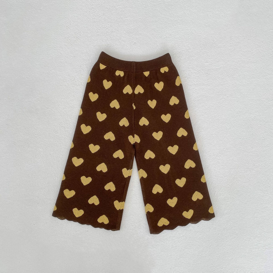 【73-130】スカラップデザインハート柄セットアップ