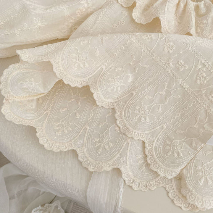 【73-120】ラッフルカラーレーストップス