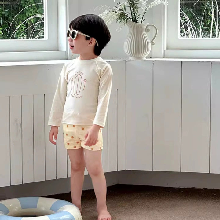 【85-135】ロングスリーブセパレートスイムウェア