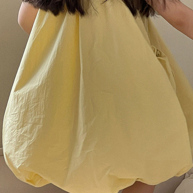 【90-150】ドロストデザインバルーンワンピース