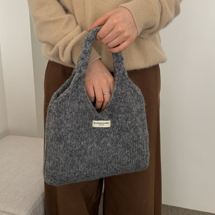 あったかニットバッグ