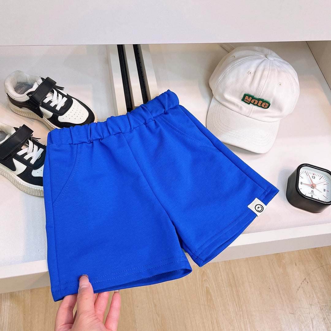 【90-140】ワンポイントスマイルショートパンツ