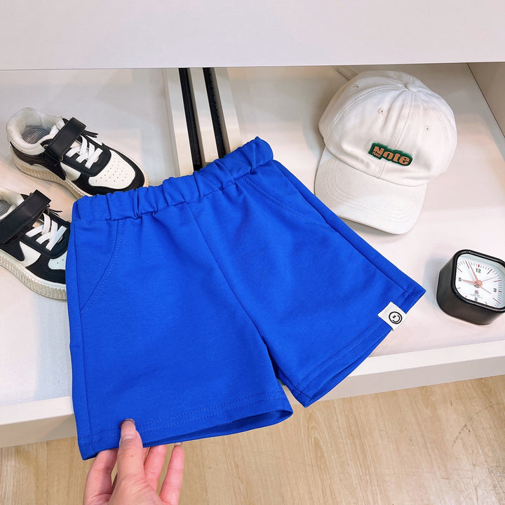 【90-140】ワンポイントスマイルショートパンツ