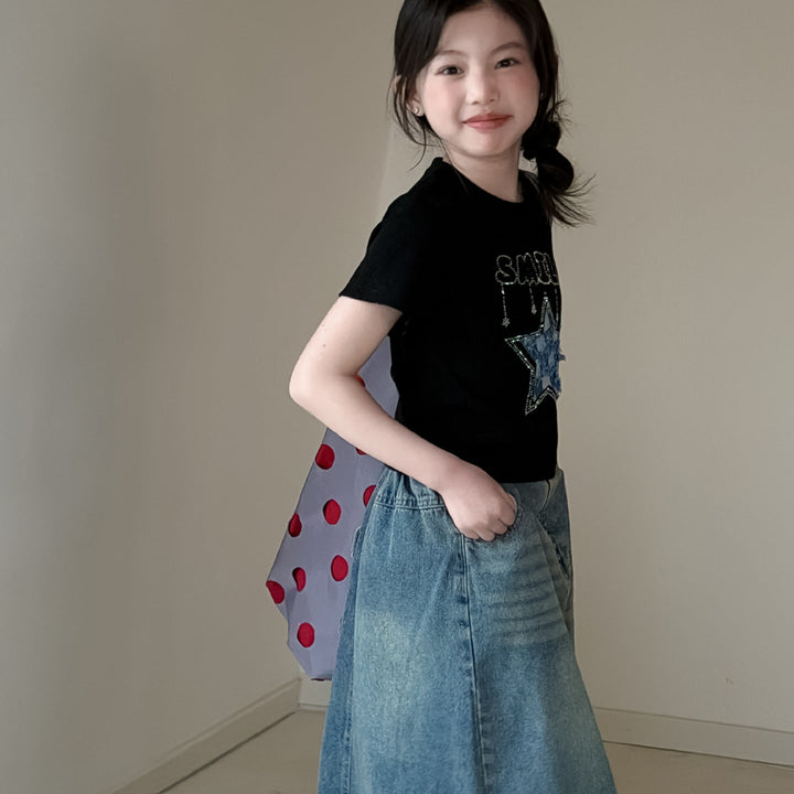 【100-150】SMILE＆STAR Tシャツ