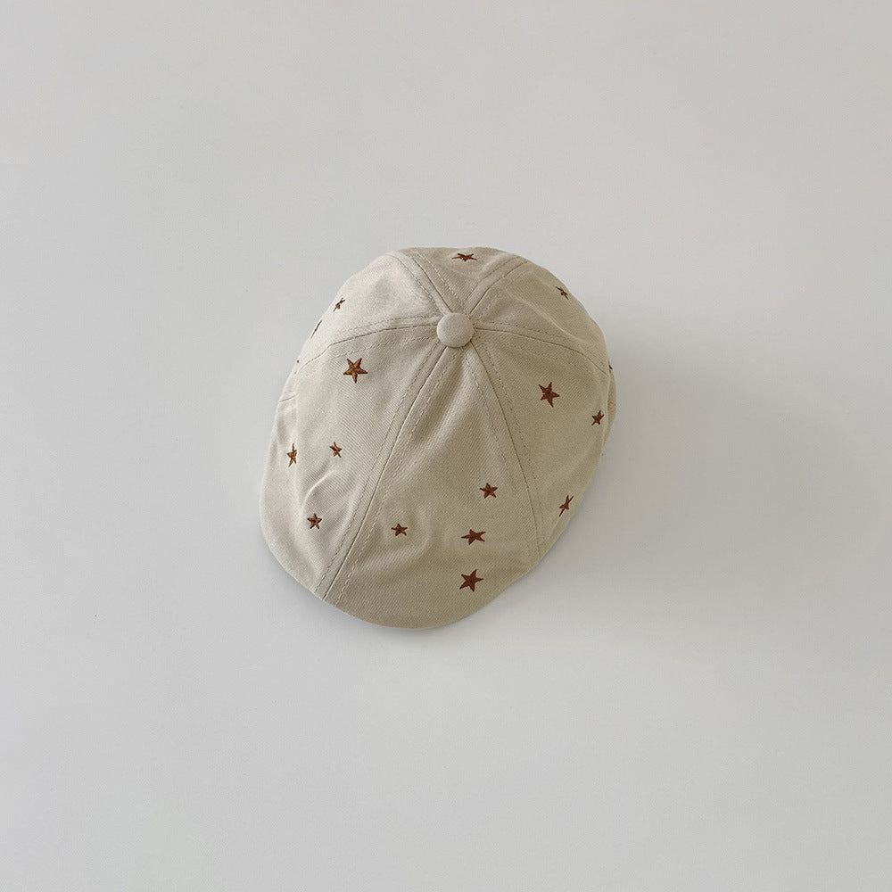 【43-46cm】星柄べビーキャップ