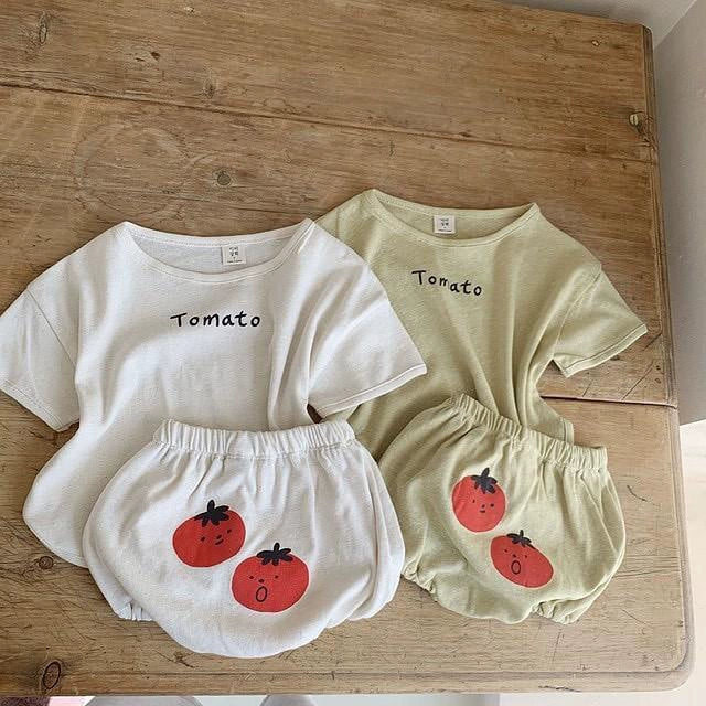 【73-100】トマトデザインTシャツ×ブルマセット