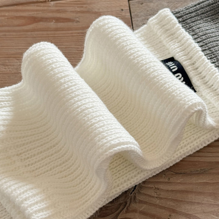 レイヤード風レッグウォーマー