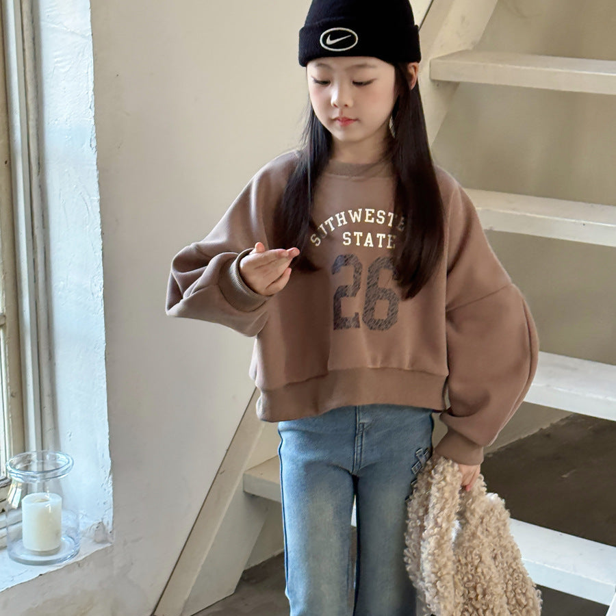 【90-150】フロントプリントトレーナー