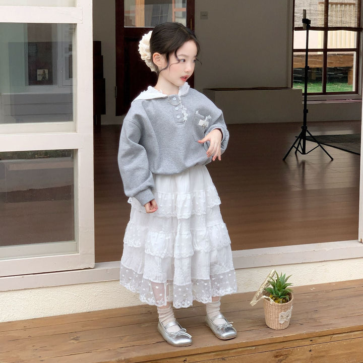 【90-140】レースティアードスカート