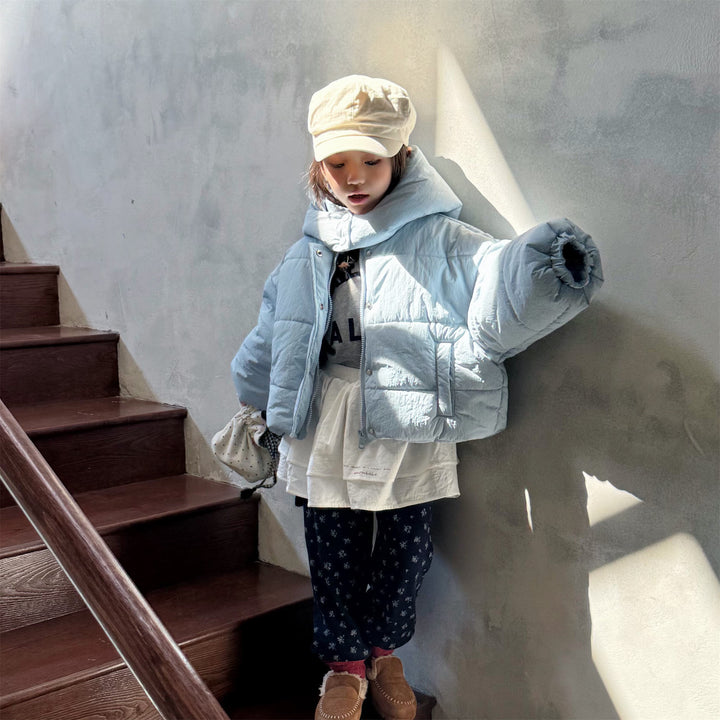 【80-130】フード付き中綿ジャケット