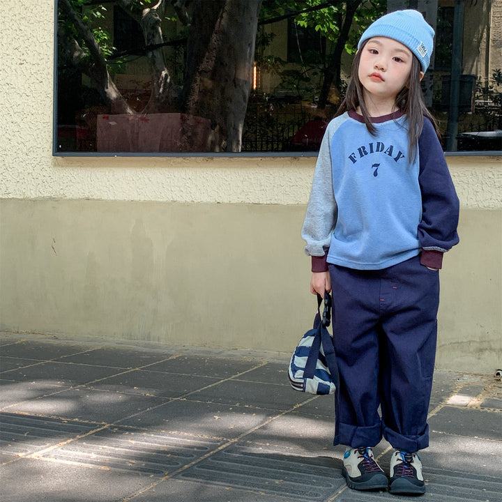 【80-130】シンプルロングパンツ