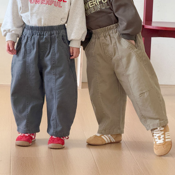 【80-150】シンプルボールロングパンツ