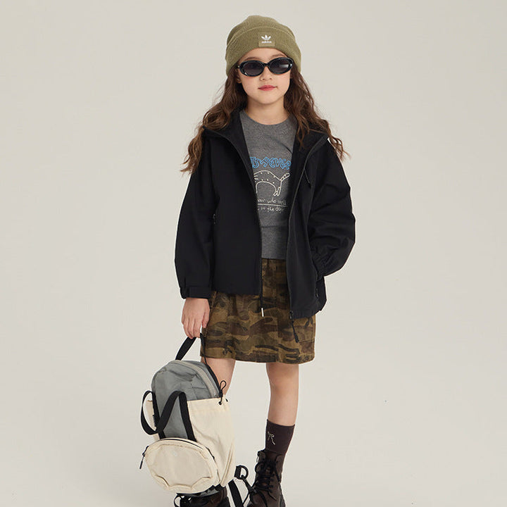 【90-150】迷彩柄カーゴスカート