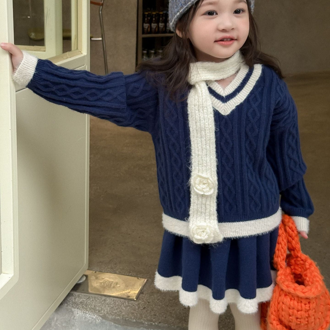 【90-140】ラインデザインニットセットアップ