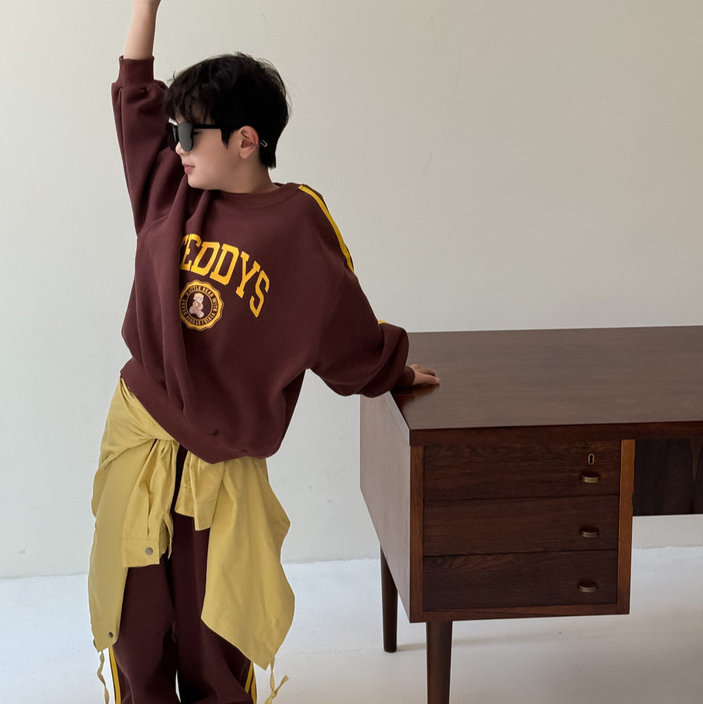 【90-150】フロントプリントスウェットセットアップ