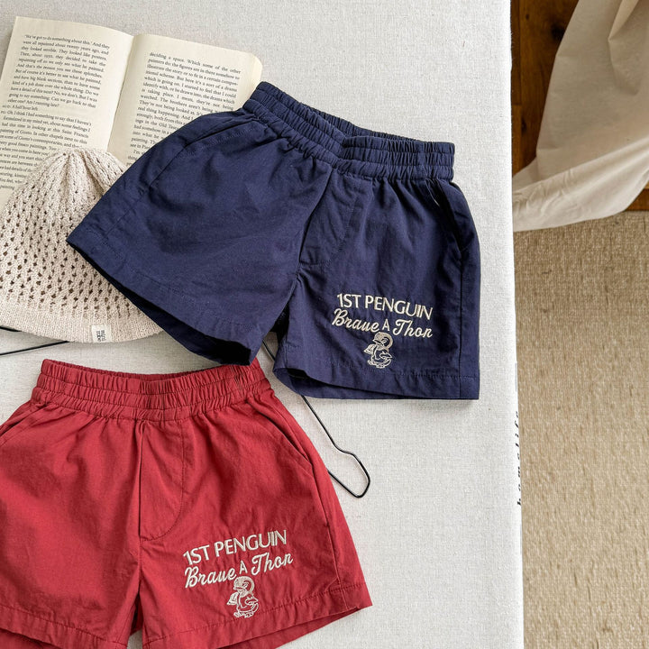 【80-130】ロゴデザインショートパンツ
