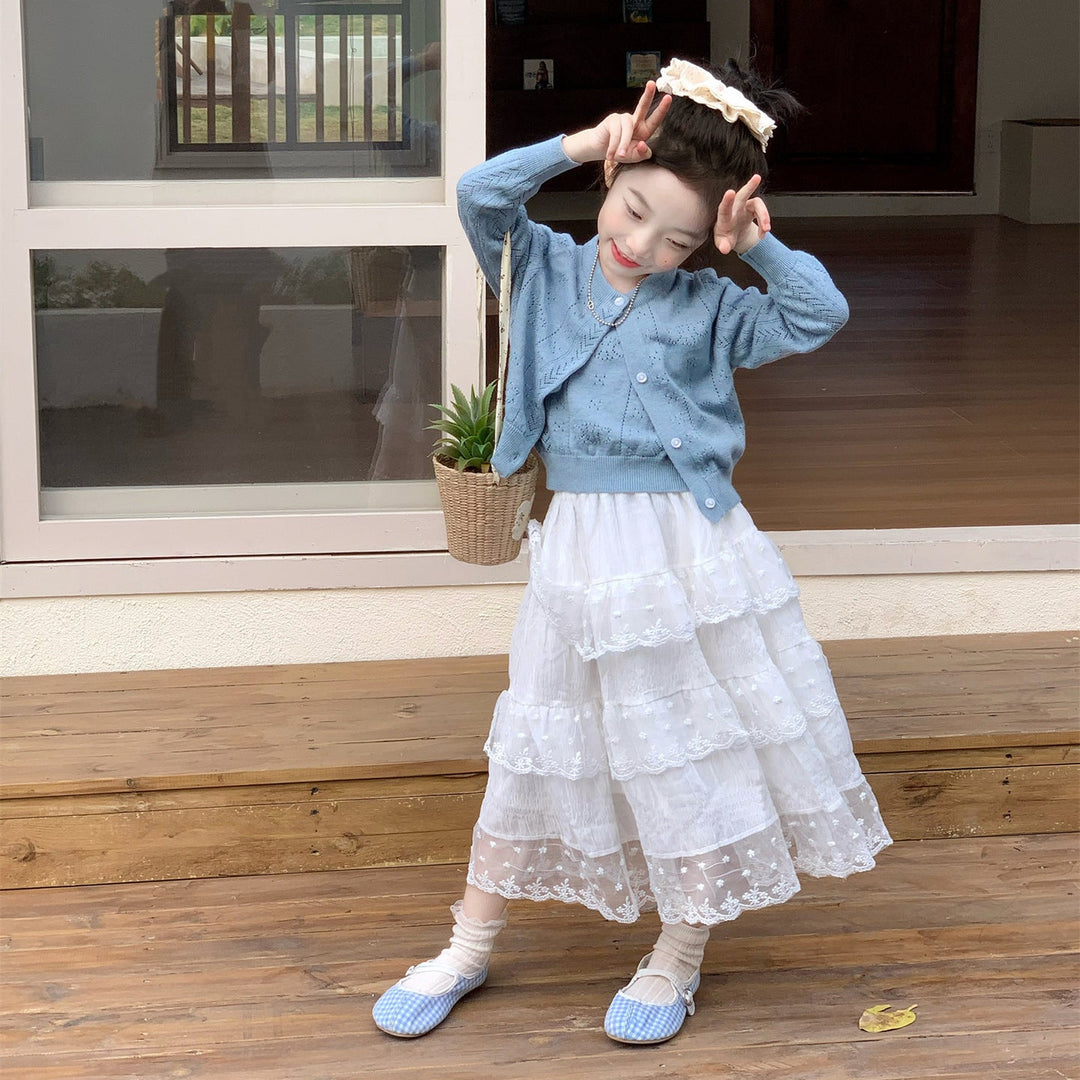 【90-140】レースティアードスカート