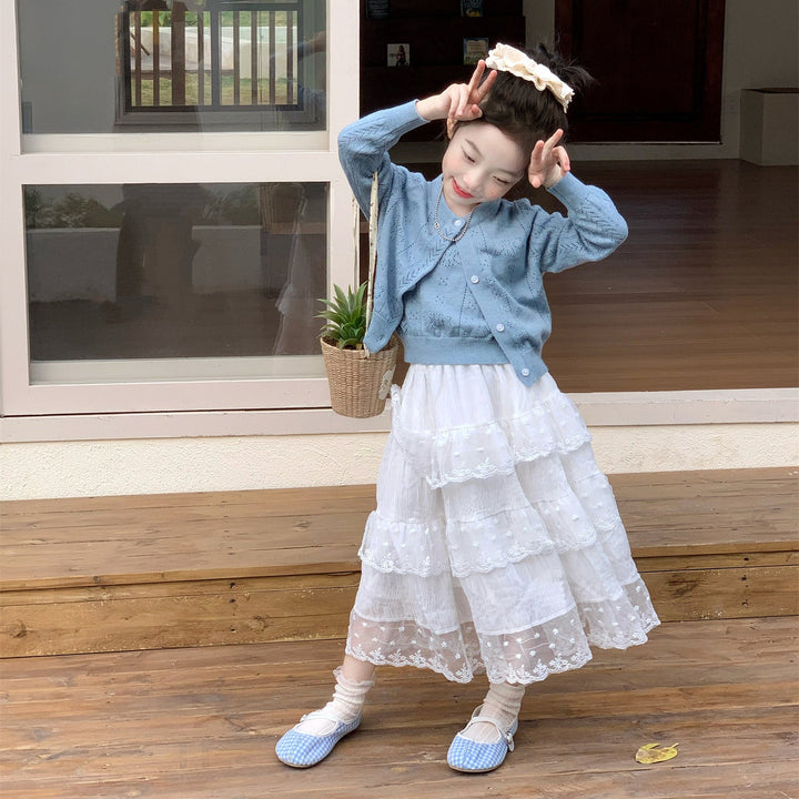 【90-140】レースティアードスカート