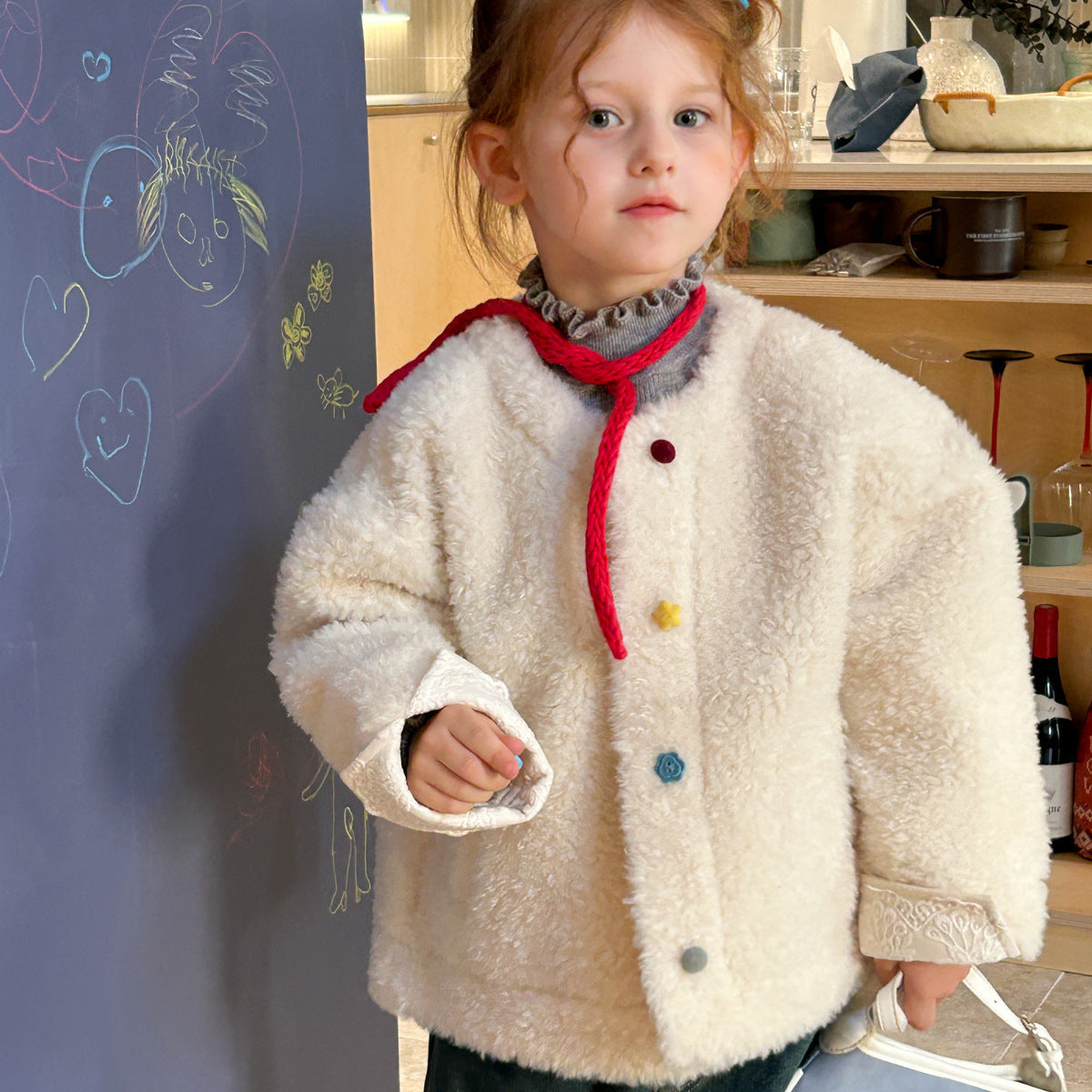 ジャケット・アウター andmary elmo over boa jacket AND MARY / elmo