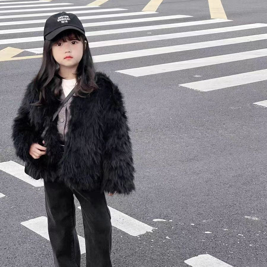 【100-150】フェイクファーコート