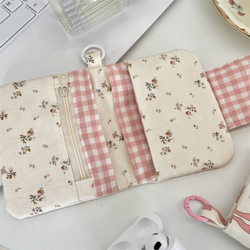 パターンプリント多機能ポーチ