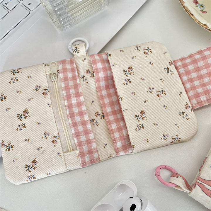 パターンプリント多機能ポーチ