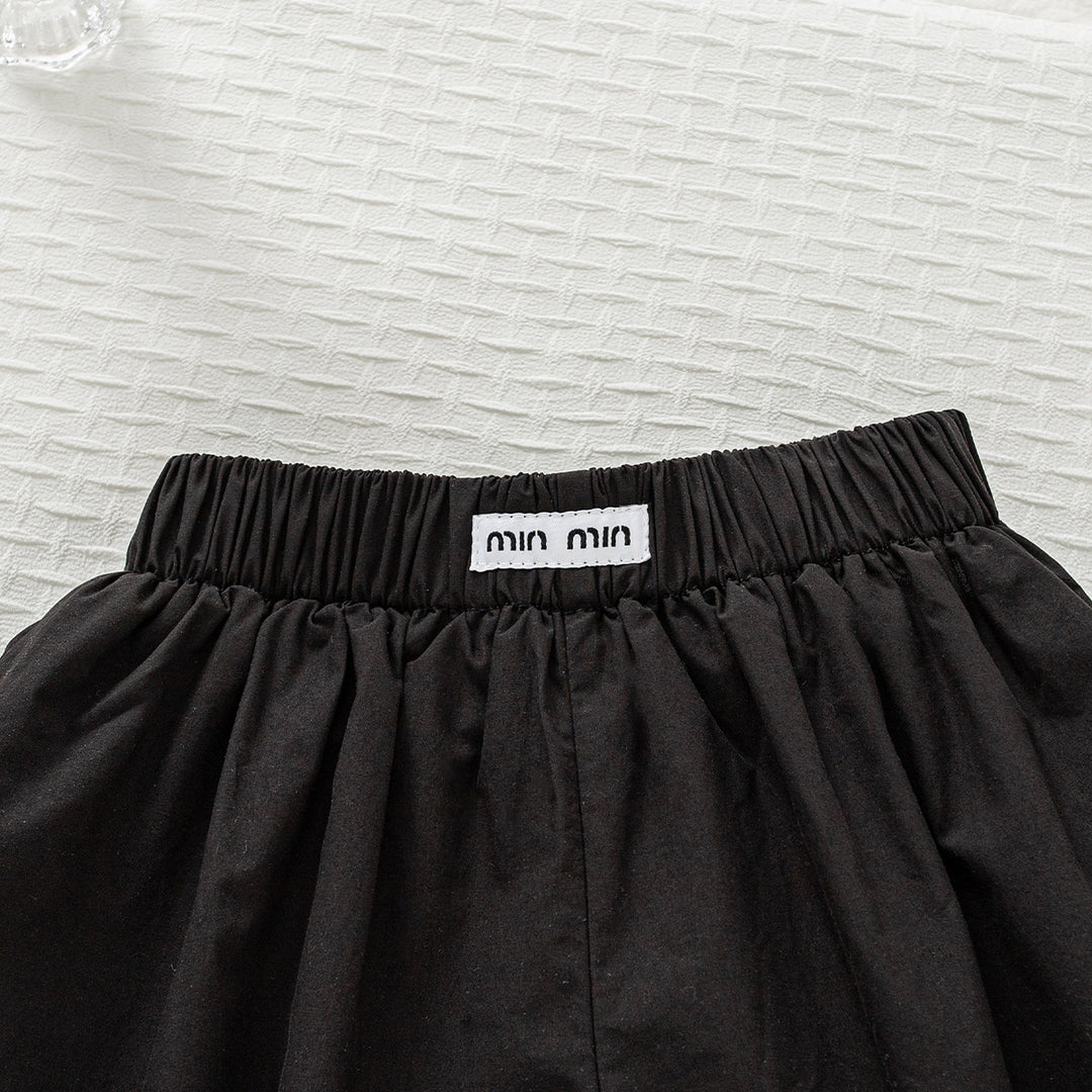 【73-130】シンプルバルーンショートパンツ