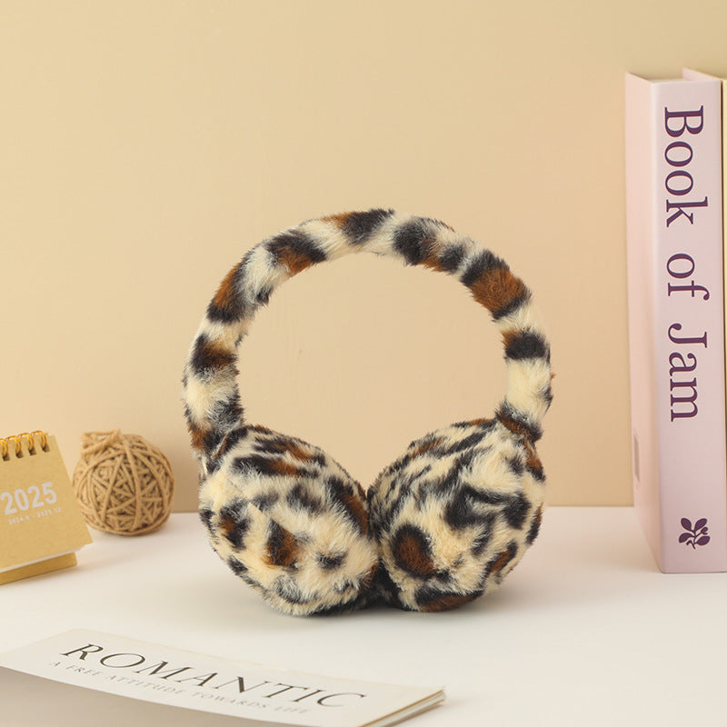 レオパード柄イヤーマフ