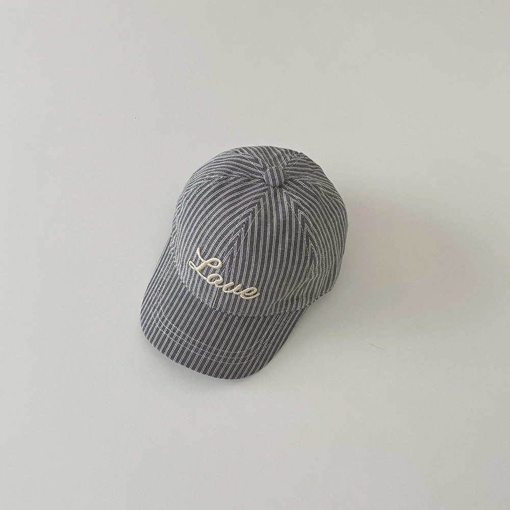 【46-48cm】Loveストライプデザインキャップ
