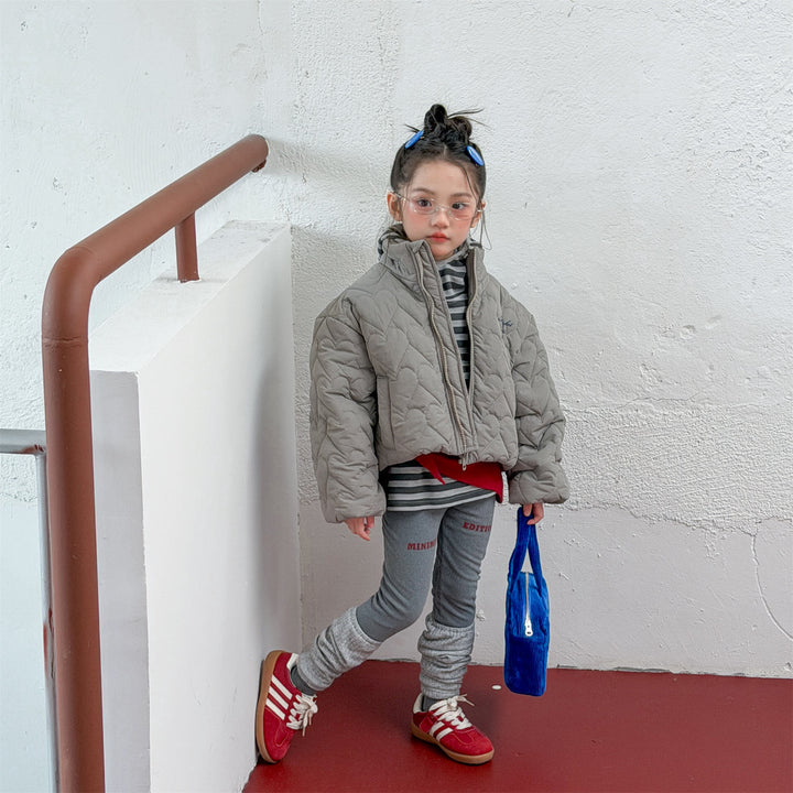 【80-130】ハートデザインキルティングジャケット