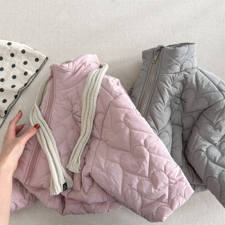 【80-130】ハートデザインキルティングジャケット